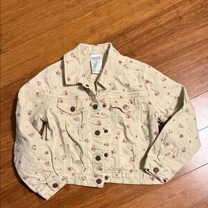 Kids Floral Denim Jacket